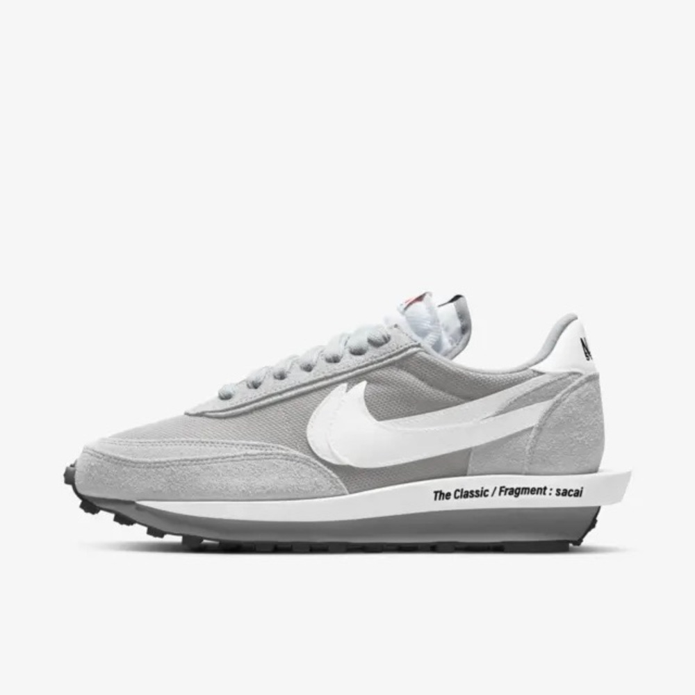 Nike x Sacai x Fragment LDWaffle Sneakers. Grey/White. Men 9/Women 10.5 - Picture 7 of 16